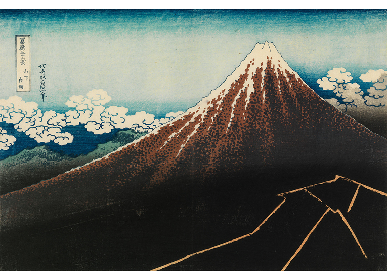 期間限定30%OFF! 版画 葛飾北斎 木版画 富嶽三十六景山下白雨