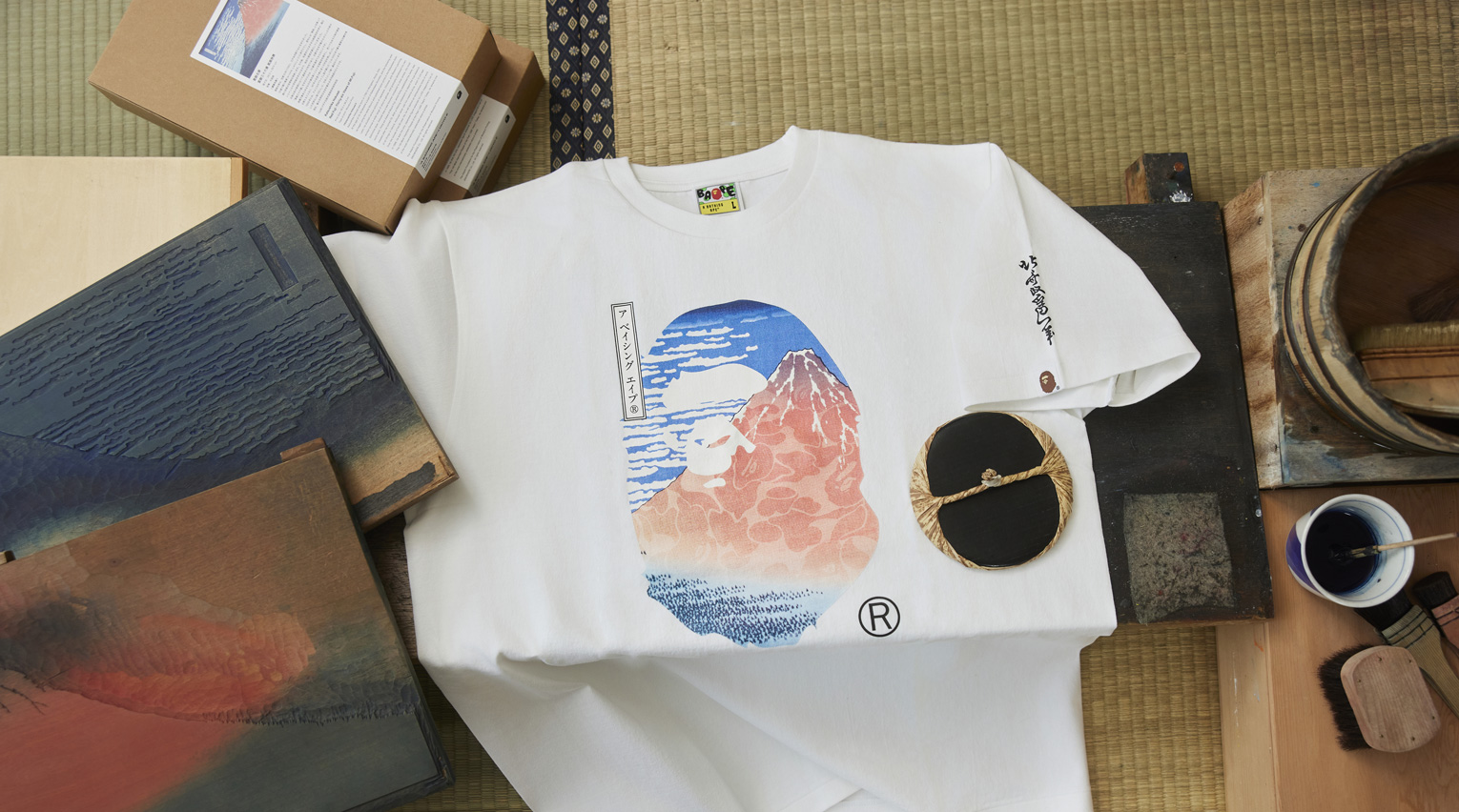 A BATHING APE®が北斎・国芳とコラボ! 浮世絵の伝統とストリートマインドの融合